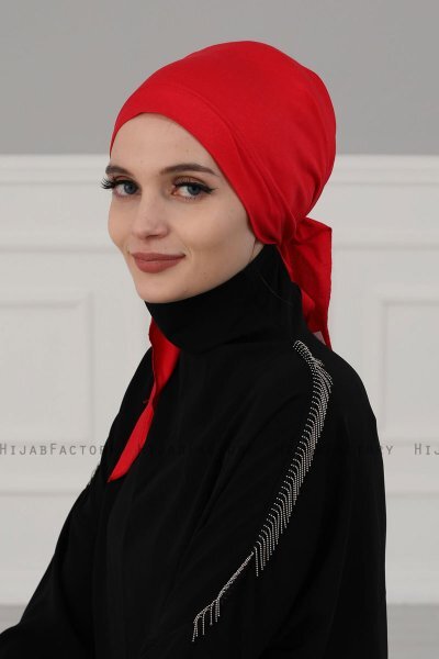 Felicia - Turbante Di Cotone Rosso