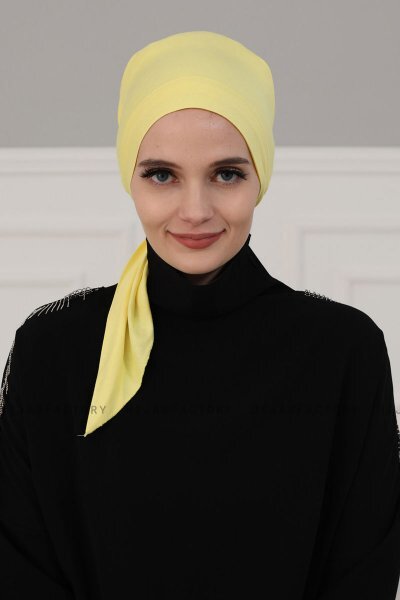 Felicia - Turbante Di Cotone Giallo