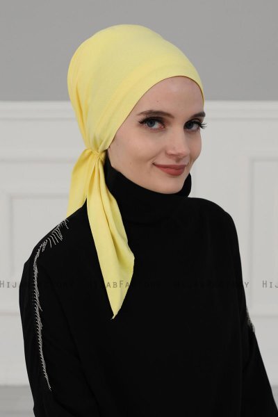 Felicia - Turbante Di Cotone Giallo