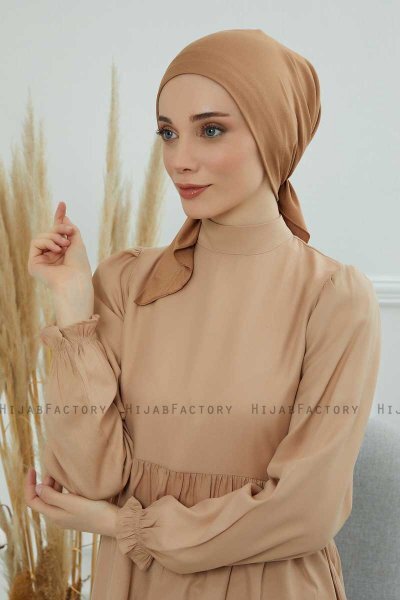 Felicia - Turbante Di Cotone Marrone Chiaro