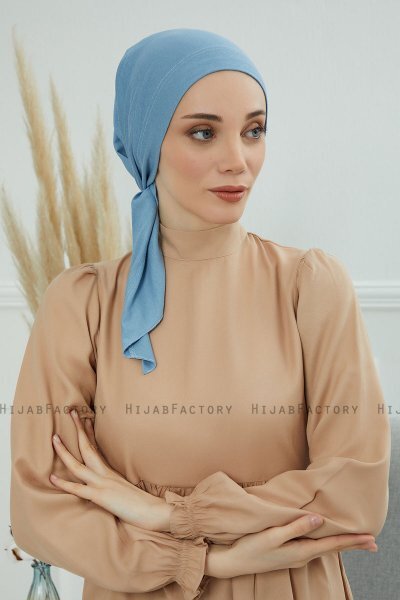 Felicia - Turbante Di Cotone Sky Blue