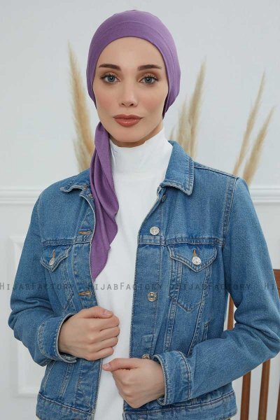 Felicia - Turbante Di Cotone Violet
