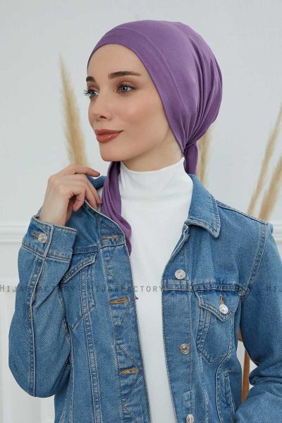 Felicia - Turbante Di Cotone Violet
