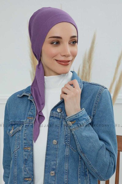 Felicia - Turbante Di Cotone Violet