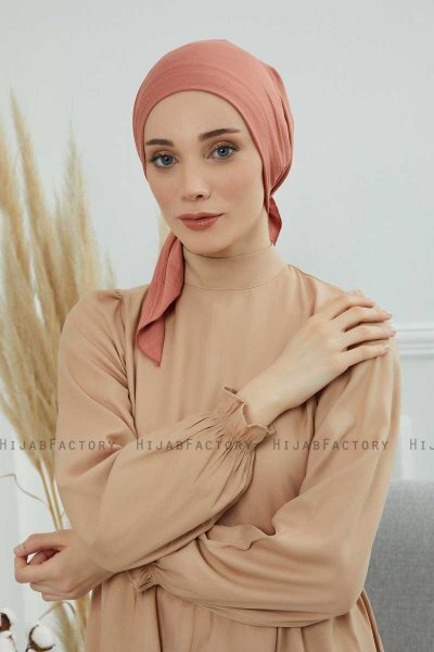 Felicia - Turbante Di Cotone Salmone