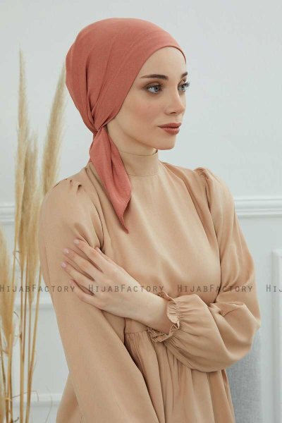 Felicia - Turbante Di Cotone Salmone