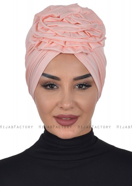 Kerstin - Turbante Di Cotone Rosa Antico - Ayse Turban