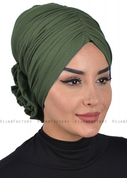 Kerstin - Turbante Di Cotone Cachi - Ayse Turban