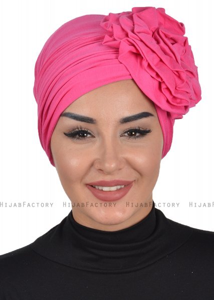 Kerstin - Turbante Di Cotone Fucsia - Ayse Turban