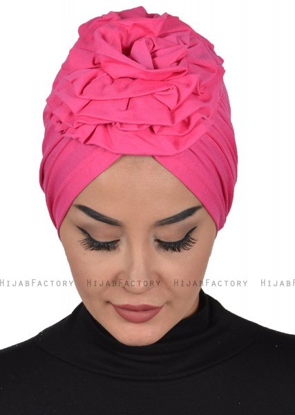 Kerstin - Turbante Di Cotone Fucsia - Ayse Turban