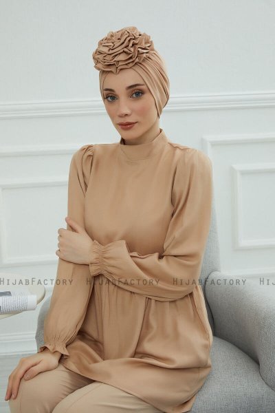 Kerstin - Turbante Di Cotone Sand