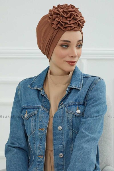 Kerstin - Turbante Di Cotone Caramel
