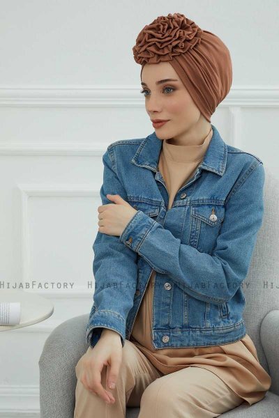 Kerstin - Turbante Di Cotone Caramel