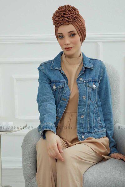 Kerstin - Turbante Di Cotone Caramel