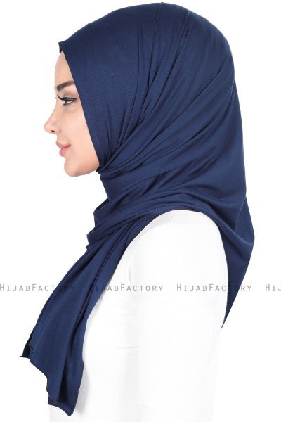 Sigrid - Hijab Cotone Blu Navy - Ayse Turban