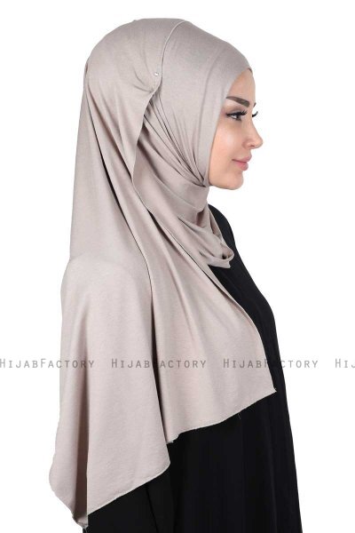 Sigrid - Hijab Cotone Taupe - Ayse Turban