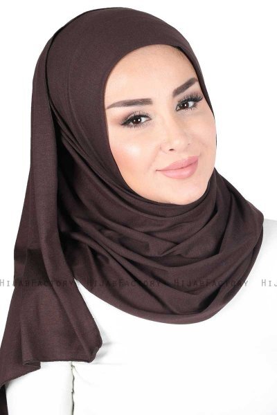 Sigrid - Hijab Cotone Marrone - Ayse Turban