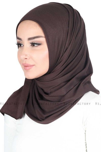 Sigrid - Hijab Cotone Marrone - Ayse Turban