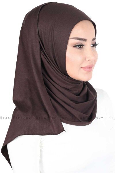 Sigrid - Hijab Cotone Marrone - Ayse Turban
