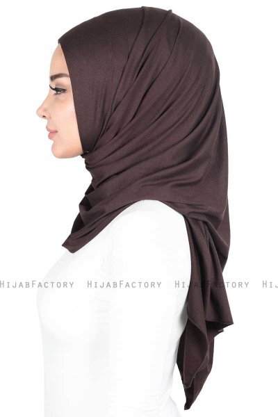 Sigrid - Hijab Cotone Marrone - Ayse Turban