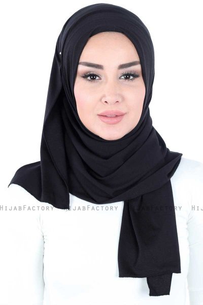 Sigrid - Hijab Cotone Nero - Ayse Turban