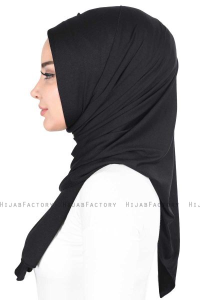 Sigrid - Hijab Cotone Nero - Ayse Turban