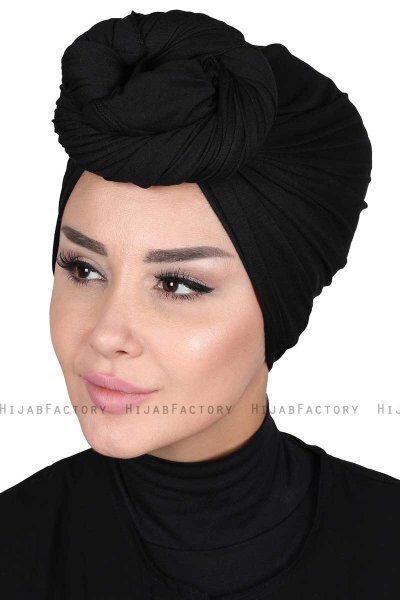 Sigrid - Hijab Cotone Nero - Ayse Turban