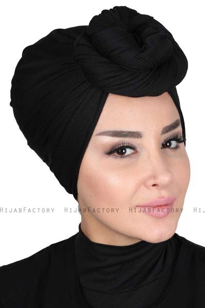 Sigrid - Hijab Cotone Nero - Ayse Turban
