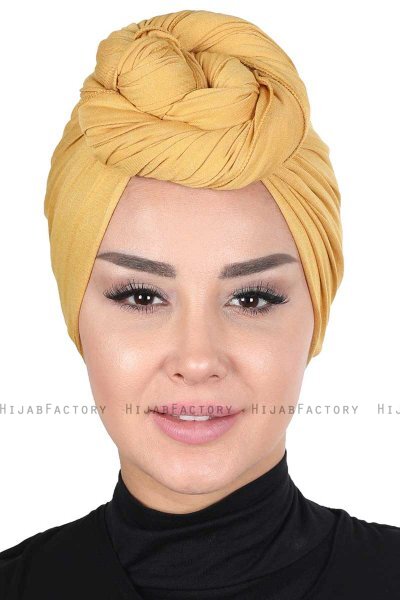 Sigrid - Hijab Cotone Mostarda - Ayse Turban
