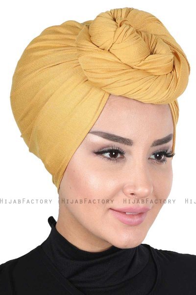 Sigrid - Hijab Cotone Mostarda - Ayse Turban