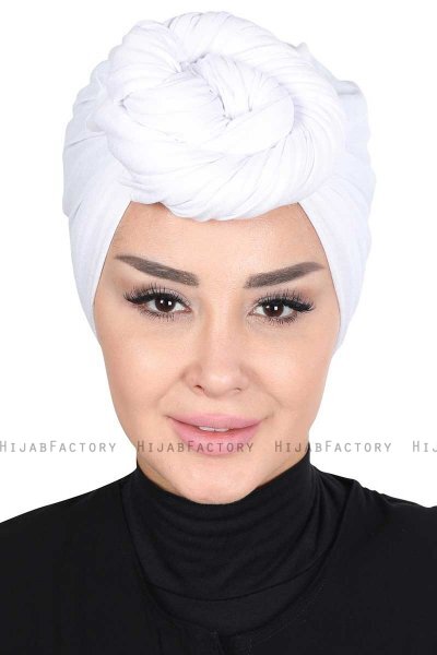Sigrid - Hijab Cotone Bianca - Ayse Turban