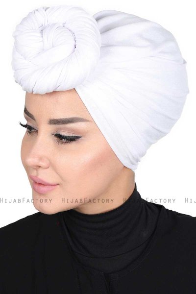 Sigrid - Hijab Cotone Bianca - Ayse Turban