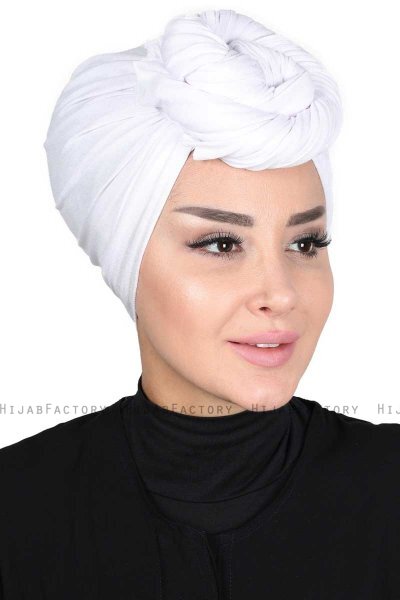 Sigrid - Hijab Cotone Bianca - Ayse Turban