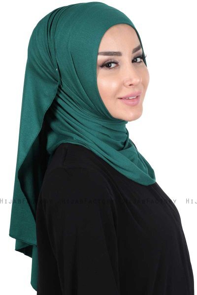 Sigrid - Hijab Cotone Verde Scuro - Ayse Turban