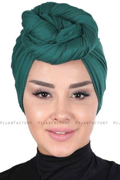 Sigrid - Hijab Cotone Verde Scuro - Ayse Turban