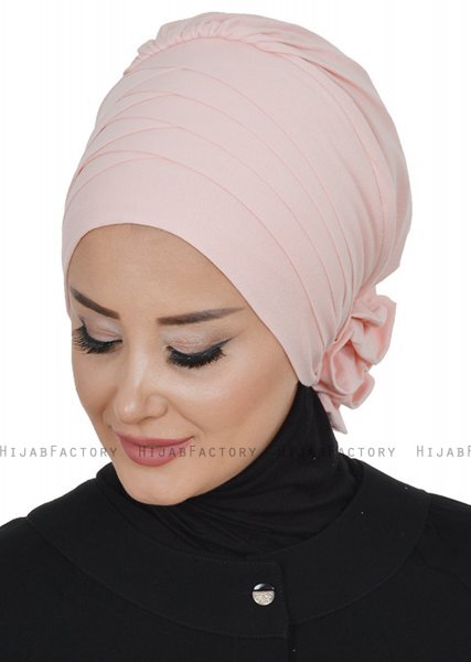 Monica - Turbante Di Cotone Rosa Antico - Ayse Turban