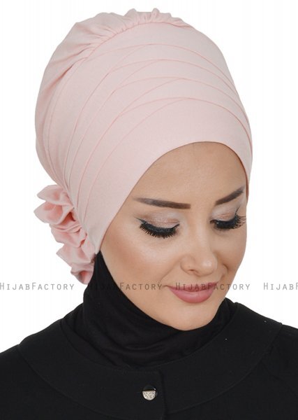 Monica - Turbante Di Cotone Rosa Antico - Ayse Turban