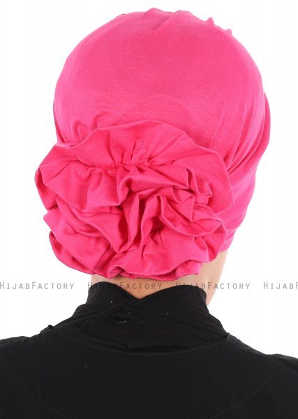 Monica - Turbante Di Cotone Fucsia - Ayse Turban