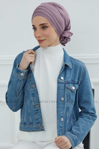 Monica - Turbante Di Cotone Lilac