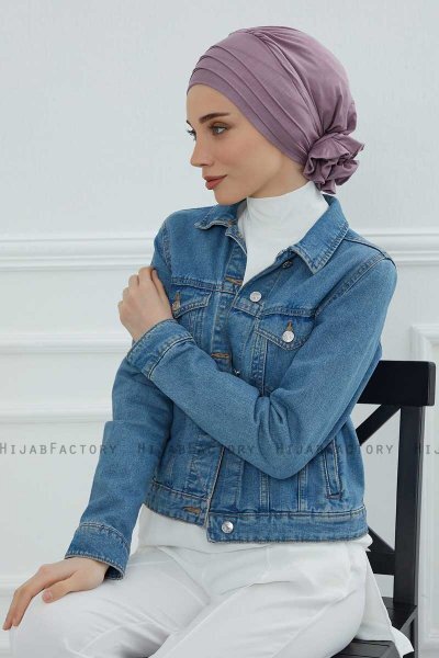 Monica - Turbante Di Cotone Lilac