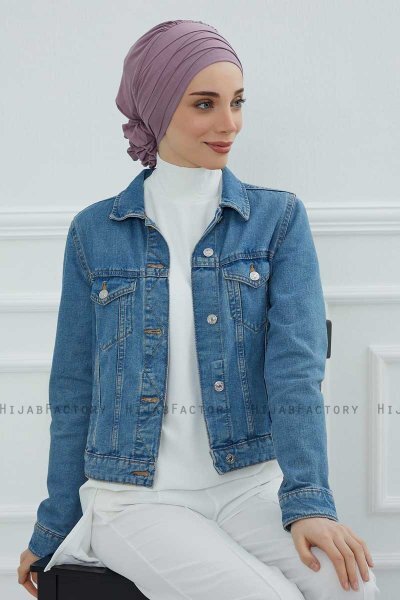 Monica - Turbante Di Cotone Lilac