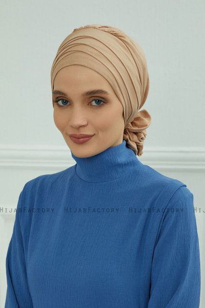 Monica - Turbante Di Cotone Sand