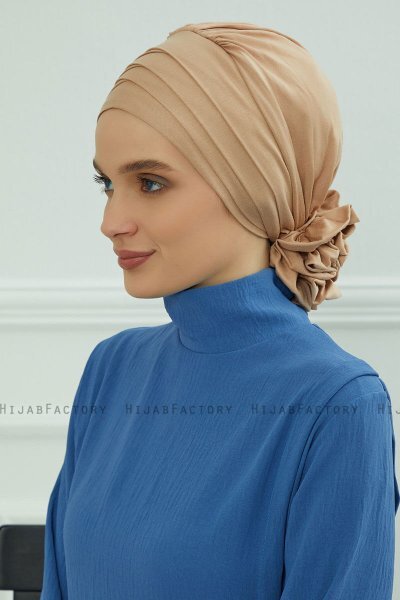 Monica - Turbante Di Cotone Sand