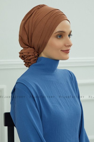 Monica - Turbante Di Cotone Caramel