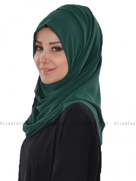 Evelina - Hijab Pratico Verde Scuro - Ayse Turban