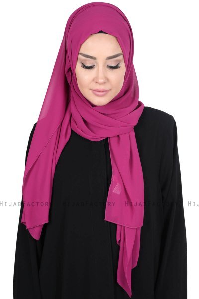 Joline - Hijab Chiffon Premium Fucsia
