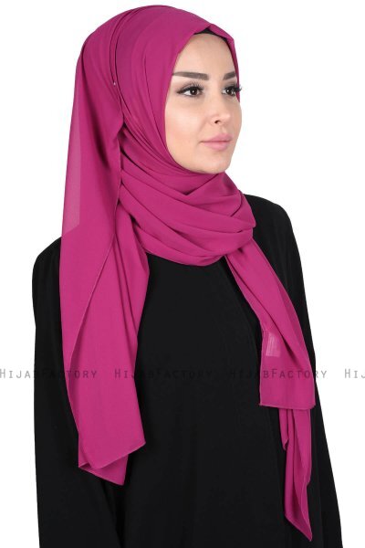 Joline - Hijab Chiffon Premium Fucsia