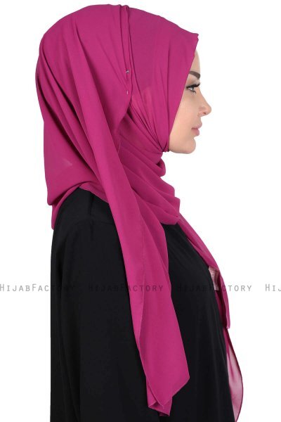 Joline - Hijab Chiffon Premium Fucsia