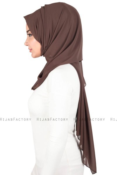 Joline - Hijab Chiffon Premium Marrone