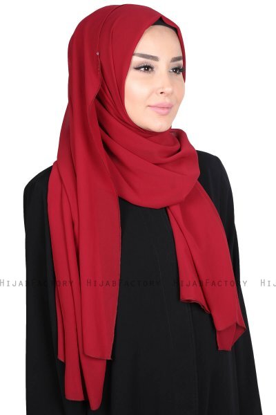Joline - Hijab Chiffon Premium Bordò
